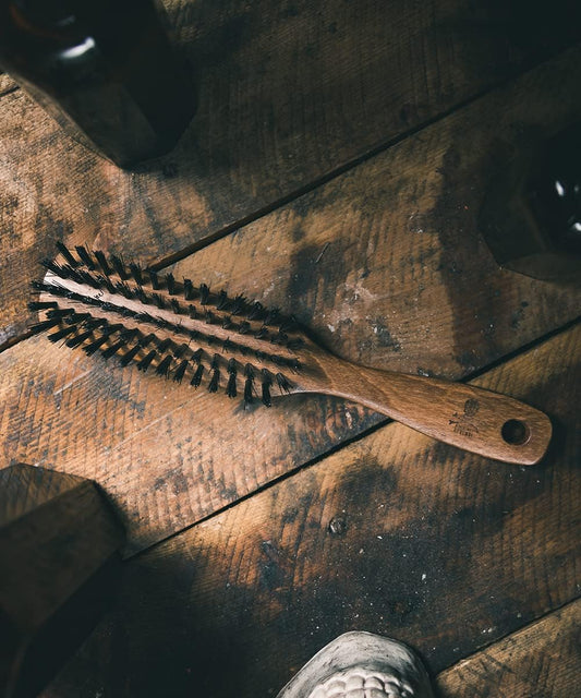 Vegan Friendly Beard Brush For Men – Animal Free Synthetic Bristle Beard And Moustache Brush To Soften And Style Your Facial Hair By The Bluebeards Revenge, One Size