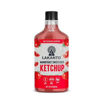 Lakanto Sugar Free Ketchup - Sweetened With Monk Fruit Sweetener, Perfect For Burgers, French Fries, Keto, Paleo, & Vegan Friendly, Gluten Free, Low Carb Condiment (13 Fl Oz)