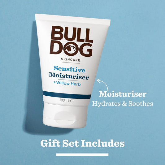 Bulldog Skincare - Sensitive Moisturiser Cracker Giftset For Men | Sensitive Skin