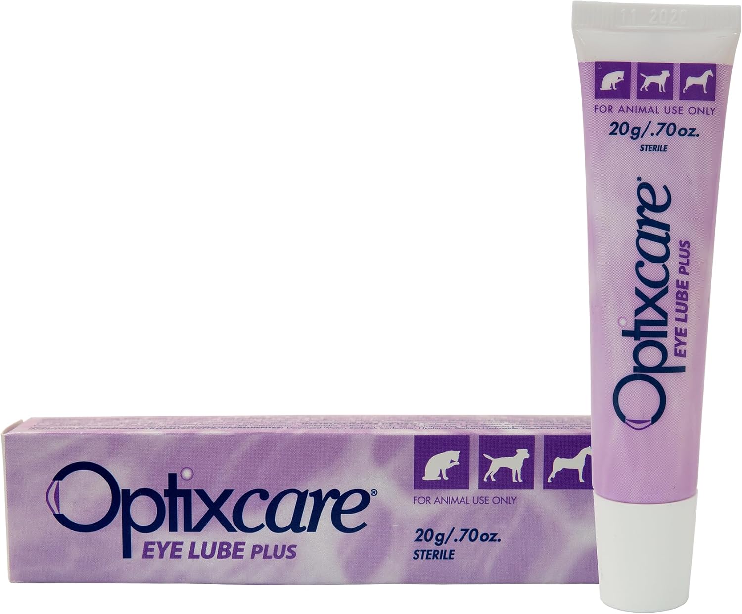 Optixcare Pet Eye Lube Plus + Hyaluron 20G For Dog Cat Horses : Pet Supplies