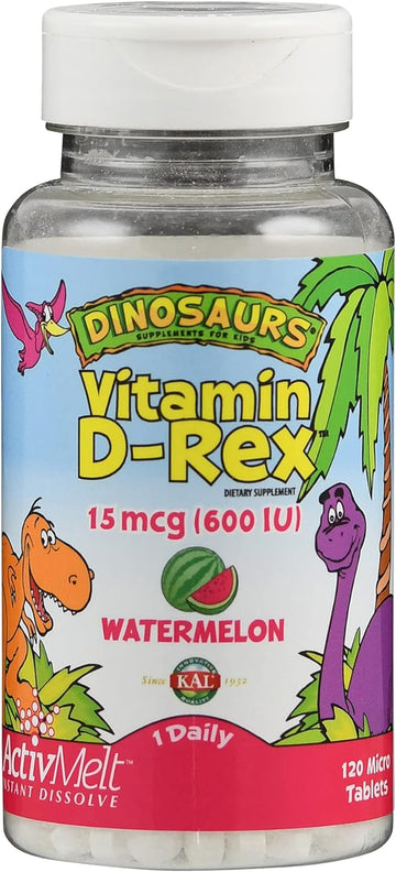 Kal 600 Iu Watermelon D-rex Tablets, 120 Count