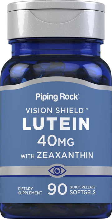 Piping Rock Lutein 40Mg With Zeaxanthin | 90 Softgels | Eye Health Vitamins | Non-Gmo, Gluten Free Supplement