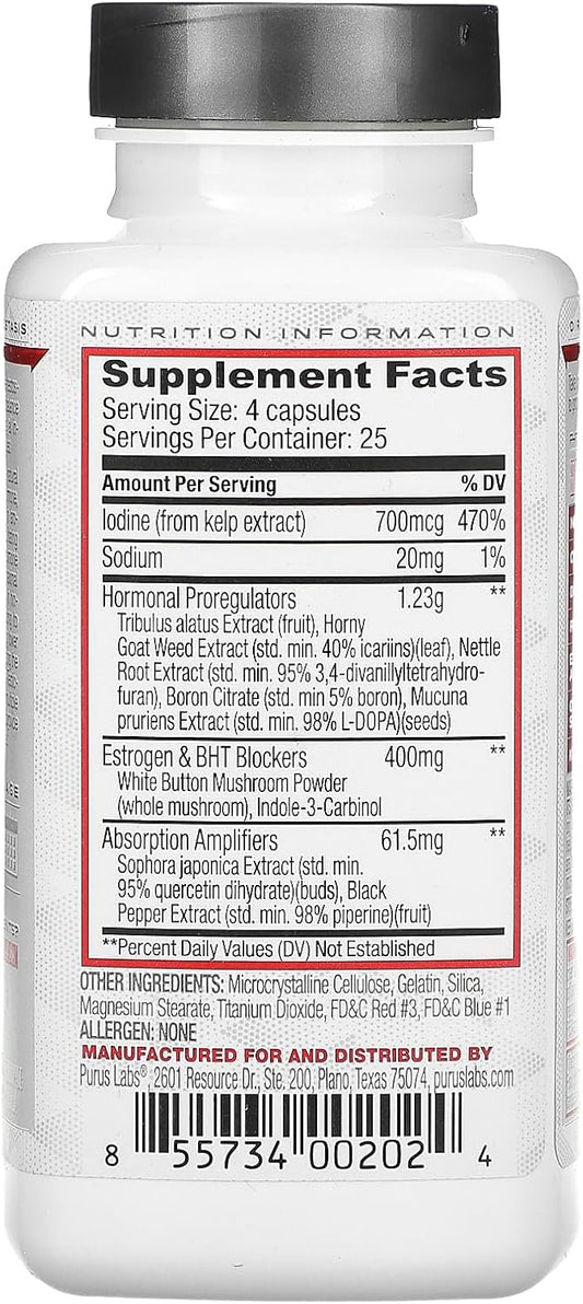 Purus Labs Recycle Hormone Exhilirator , 100 Capsules : Health & Household