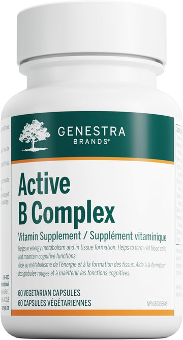 Genestra Brands Active B Complex | Complete B Vitamin Complex Supplement | 60 Capsules