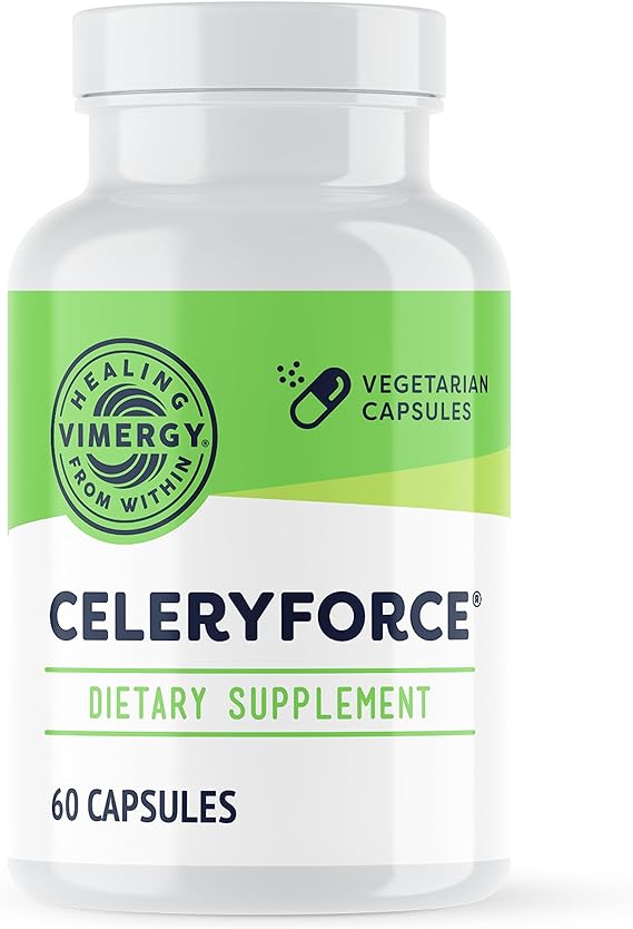 Vimergy Celeryforce ?, 60 Servings ? Nerve, Muscle & Cell Support - Powerful Blend of Magnesium, Inositol, L-Glutamine, L-Taurine & Choline ? Non-GMO, Gluten Free, Kosher, No Soy, Vegan, Paleo