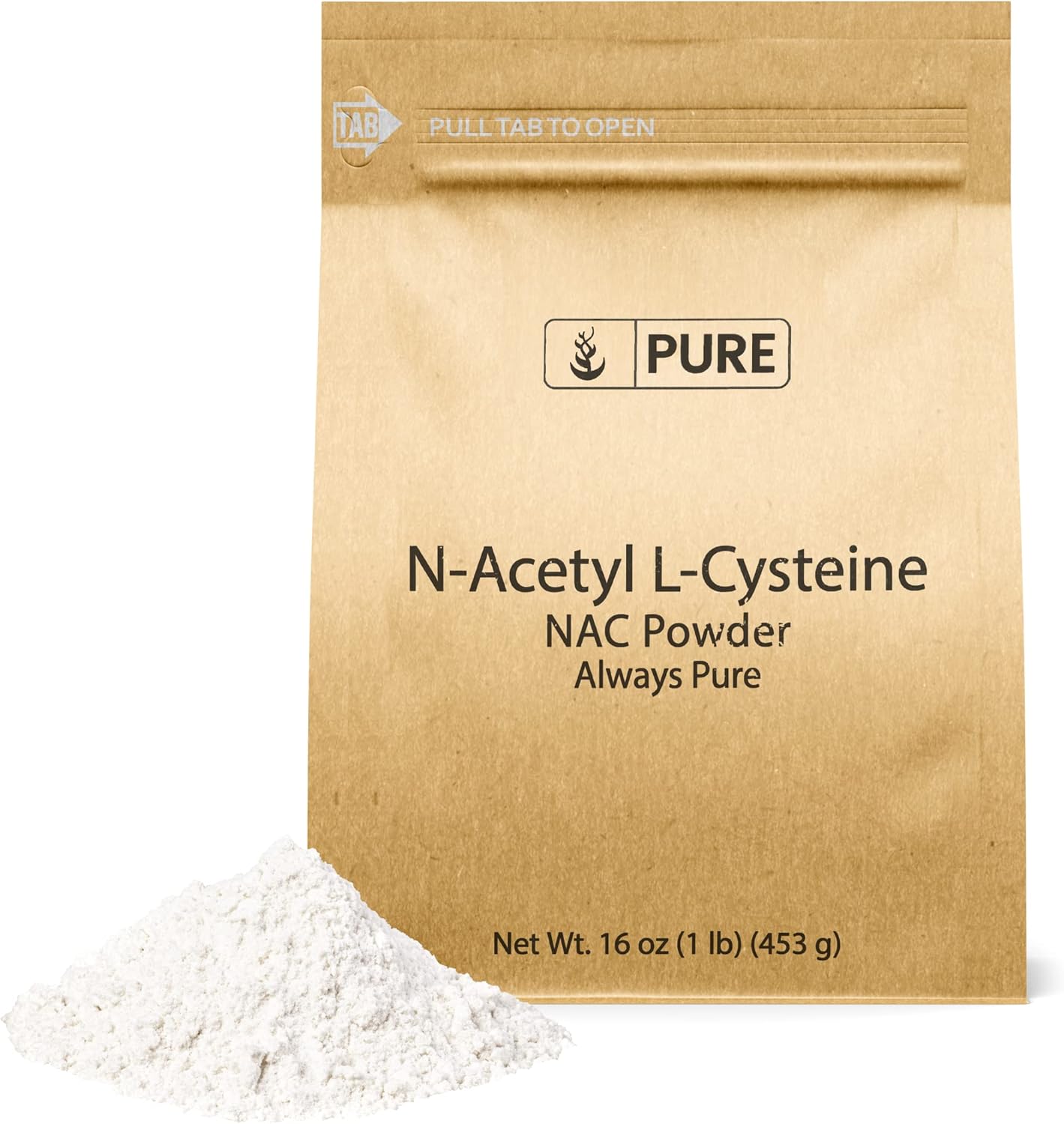 Pure Original Ingredients Nac N-Acetyl L-Cysteine Powder (1 Lb) Lab Verified, Always Pure, No Fillers