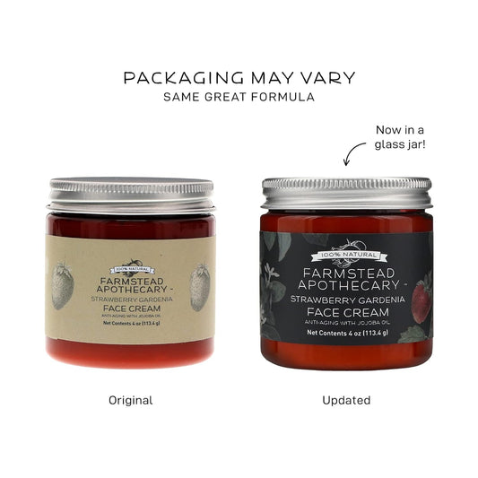 Farmstead Apothecary 100% Natural Anti-Aging Face Cream With Jojoba Oil, 4 Oz (Fig & Honeysuckle)