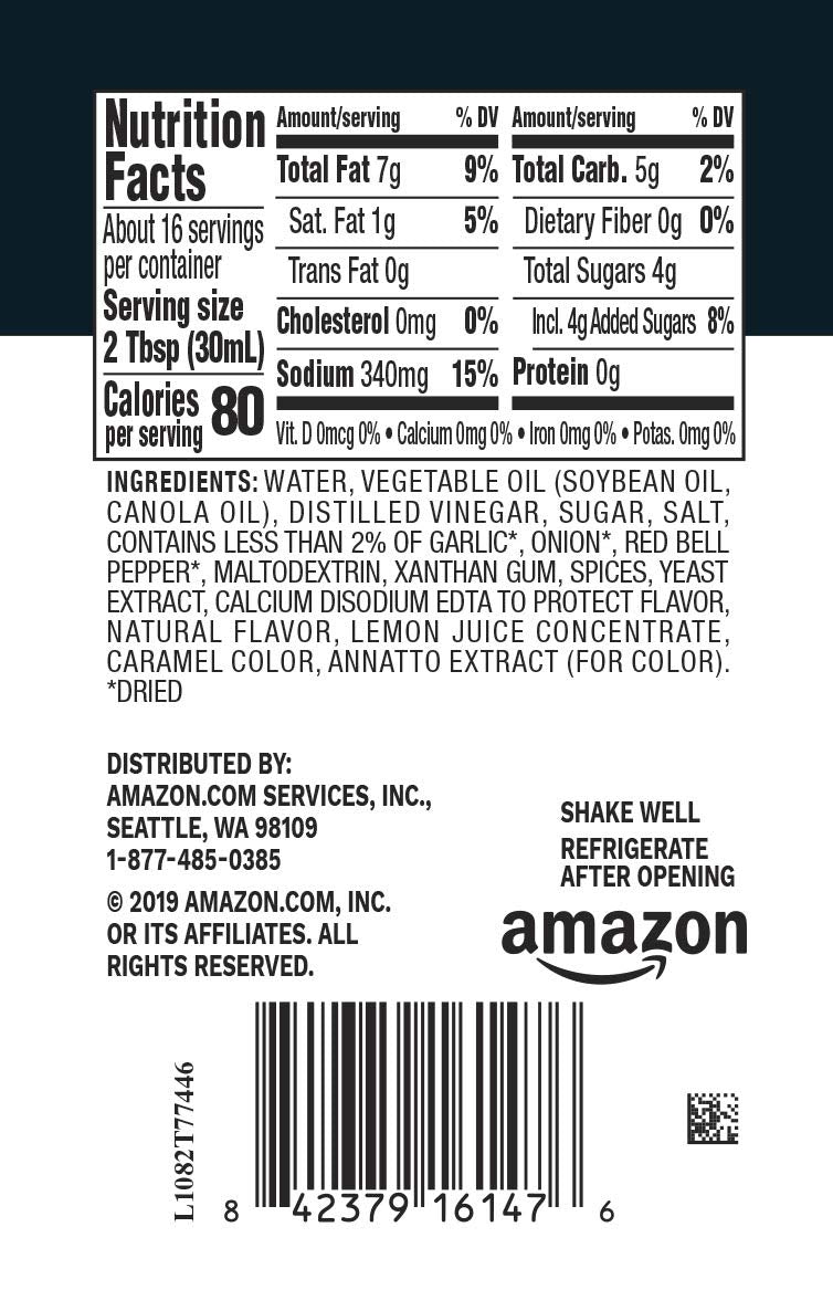 Amazon Brand - Happy Belly Traditional Italian Dressing, 16 Fl Oz (Pack Of 1)