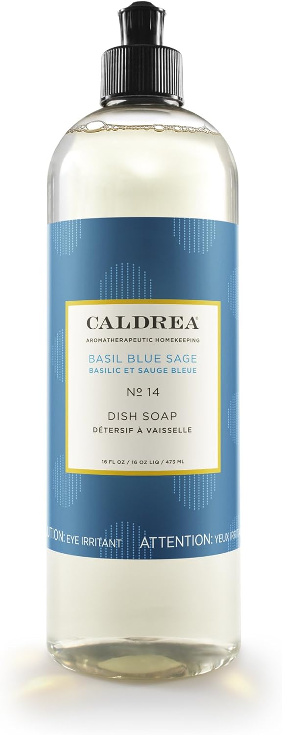 Caldrea Dish Soap Basil Blue Sage - 16 fl oz : Health & Household