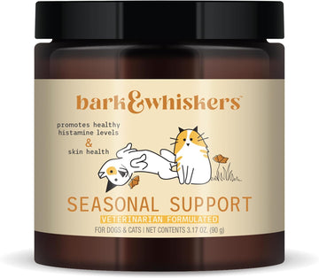 Bark & Whiskers Seasonal Support, 3.17 Oz. (90 G), 90 Scoops, Antioxidant And Immune Support, Veterinarian Formulated, Non-Gmo, Dr. Mercola