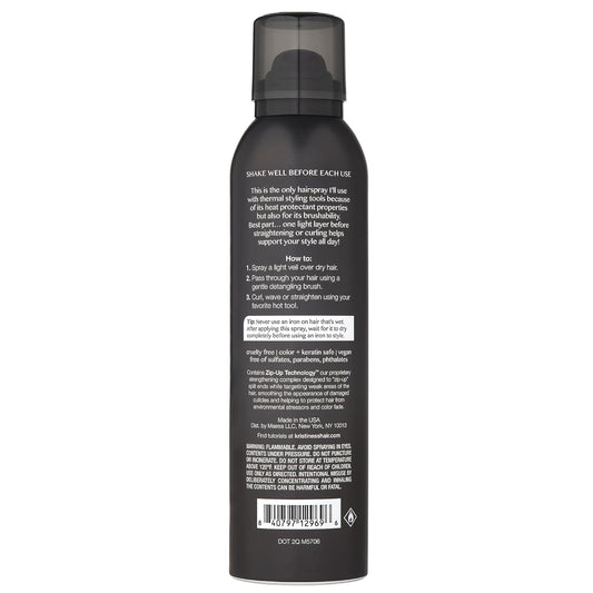 Kristin Ess Ultra Fine Professional Hairspray + Heat Protectant For Hair - Lightweight Hold For Women - Volumizing Anti Frizz Hair Styling - Brushable, Flexible Styling + Finishing Spray - Color Safe
