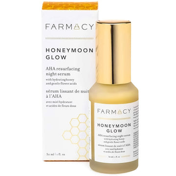 Farmacy Honeymoon Glow AHA Hydrating Night Serum w/Hyaluronic Acid for Fine Lines & Wrinkles (1 Fl. Oz.)