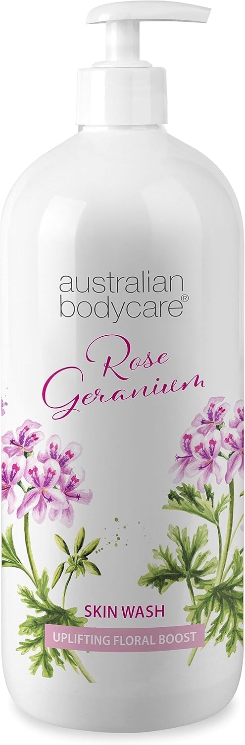Australian Bodycare Skin Wash Professional 1000 Ml | Tea Tree Oil + Rose Body Wash For The Skin | Relieves Spots And Pimples, Acne, Body Odor & Smelly Feet | Effective After Shaving And Waxing