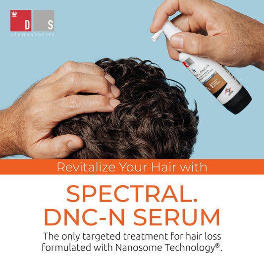 DS Laboratories Spectral.DNC-N Hair Density Serum - Hair Serum to Support Hair Growth, Caffeine, Azelaic Acid, Retinol & Nanoxidil Hair Regrowth Serum for Hair Loss & Thinning Hair, Hair Thickening