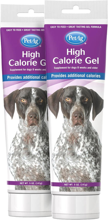 Pet-Ag High Calorie Gel Supplement For Dogs - 5 Oz, Pack Of 2 - Chicken Flavor - Provides Extra Calories For Dogs 8 Weeks And Older - Easy To Digest