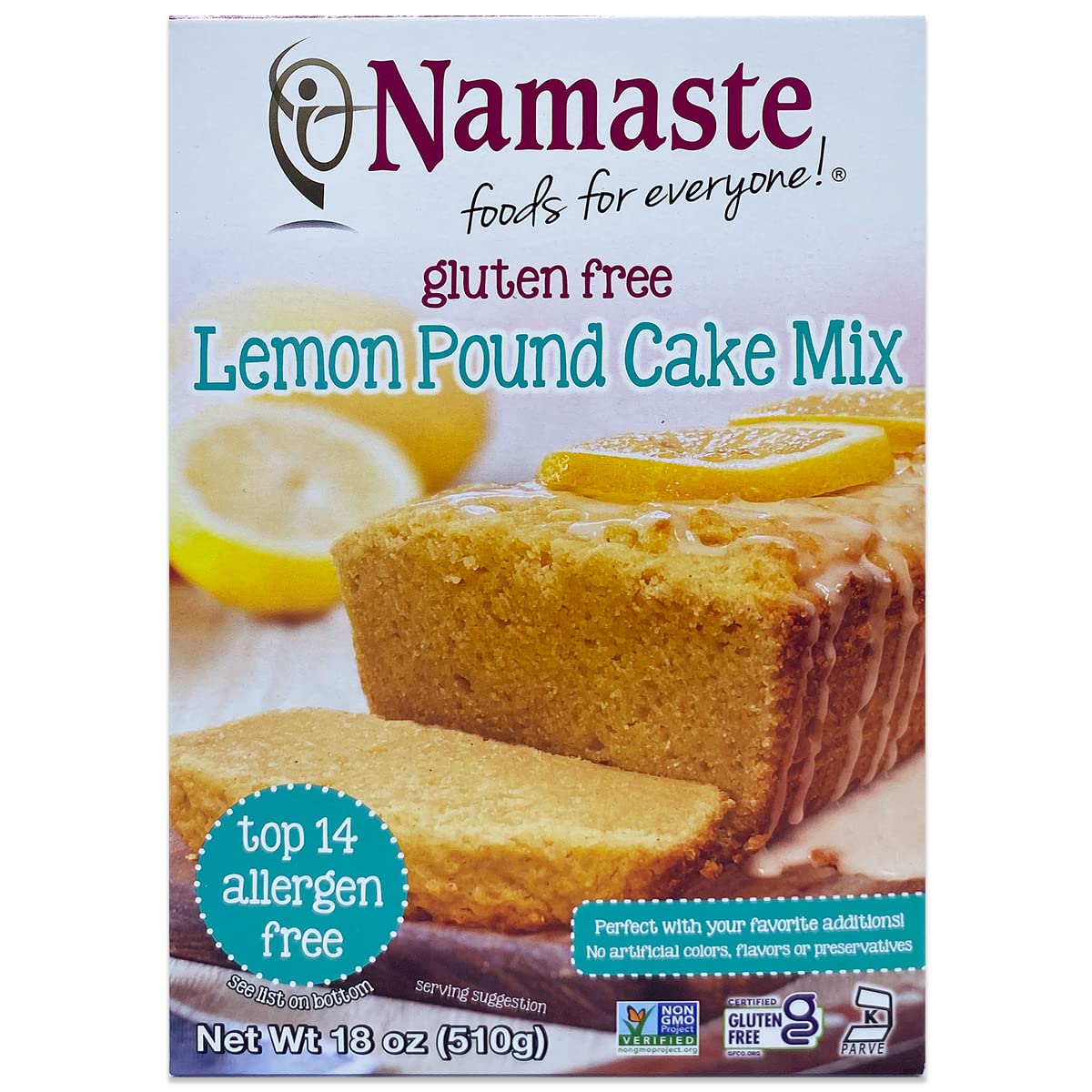 Namaste Foods Gluten Free Lemon Poundcake Mix, 18 oz