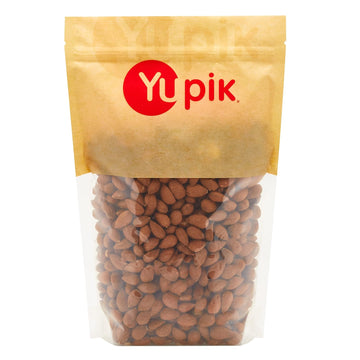 Yupik Dry Roasted Almonds, 2.2 Lb, Gluten-Free, Vegan, Kosher, Whole Nuts, Lightly Roasted, Oil-Free, Unsalted, Crunchy Almonds, Healthy Snacks