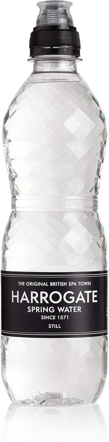 Harrogate Still Spring Water Bottle With Sports Cap 500 ml (Pack of 24) : Amazon.co.uk: Grocery