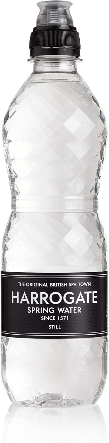 Harrogate Still Spring Water Bottle With Sports Cap 500 ml (Pack of 24) : Amazon.co.uk: Grocery