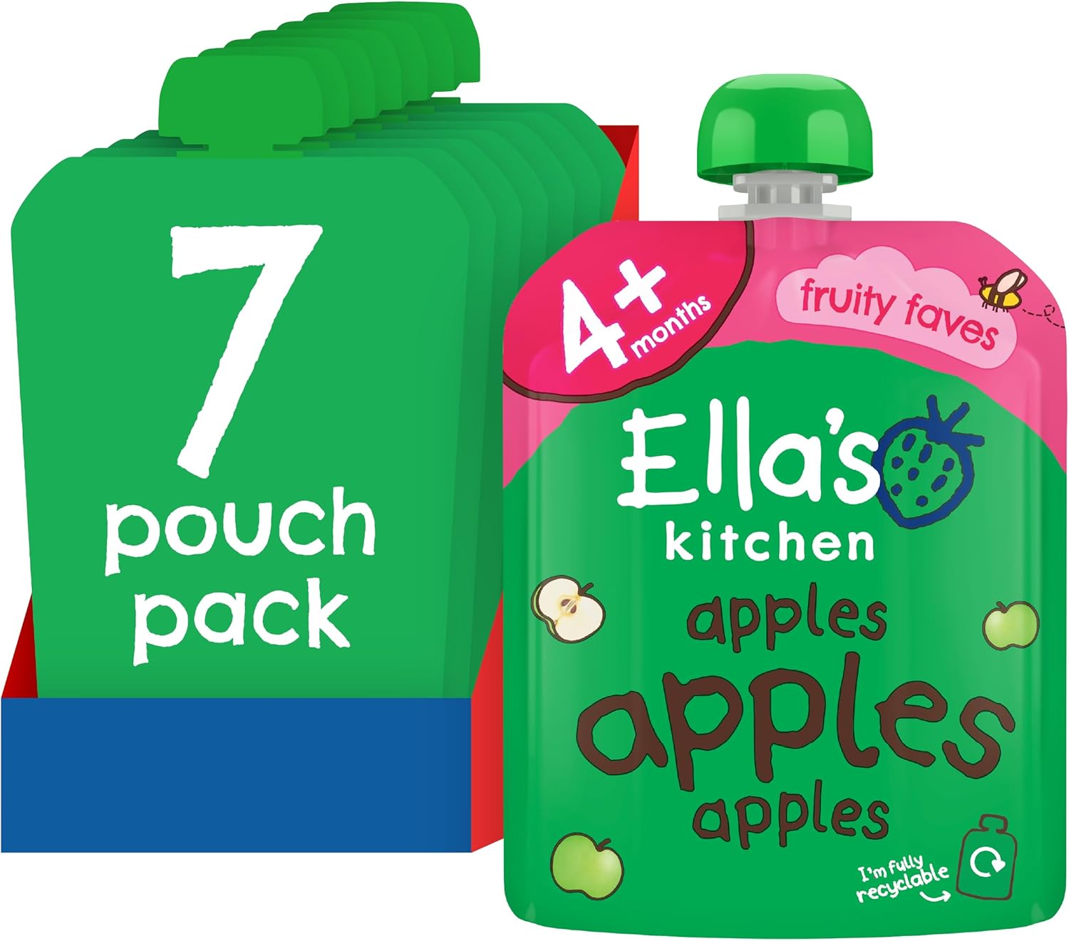Ella'S Kitchen, Stage 1 From 4 Months First Taste Pears ,70 G, (Pack Of 7)