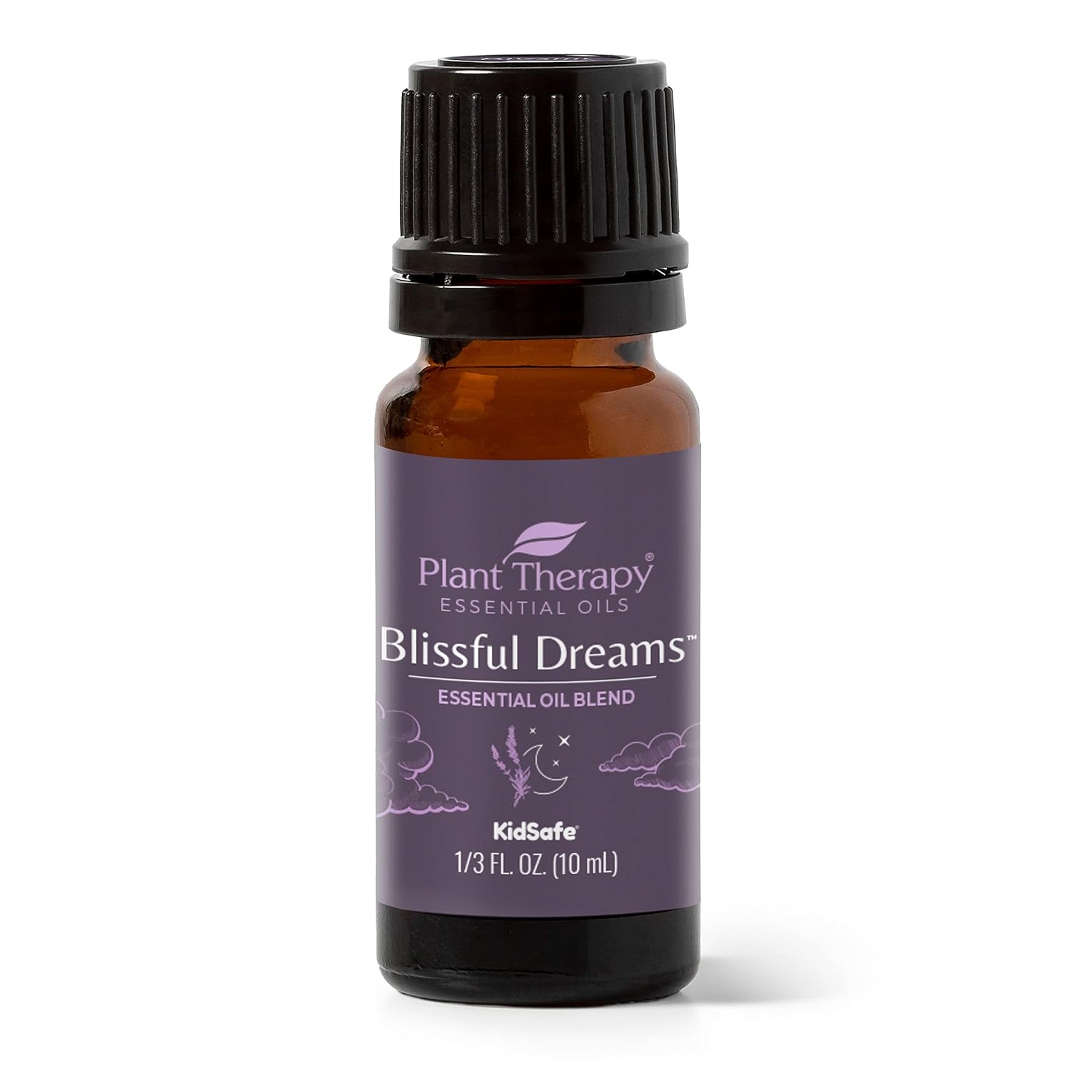 Plant Therapy Blissful Dreams Essential Oil Blend, For Relaxation While Supporting Quality Rest, Grounding and Soothing, Lovely Bedtime Aroma, 10 mL (1/3 oz) 100% Pure, Undiluted, Natural Aromatherapy