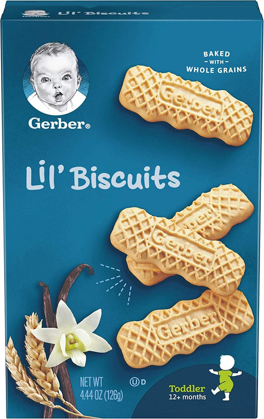 Gerber Lil' Biscuits Vanilla Wheat (Pack Of 6)