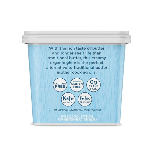 Usda Certified Organic Grass Fed Ghee With Himalayan Salt, 12Oz, Carrington Farms