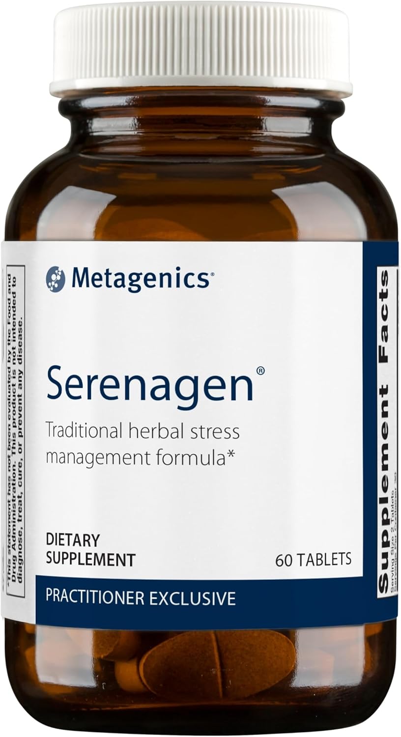 Metagenics Serenagen - Herbal Stress Support* - Herbal Supplements For Stress Management* - With Ginseng - Non-Gmo & Gluten Free - 60 Tablets