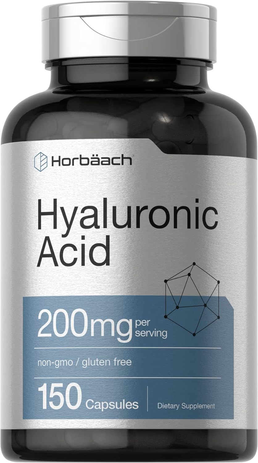 Horbach Hyaluronic Acid Supplement | 200 mg | 150 Capsules | Non-GMO and Gluten Free Supplement