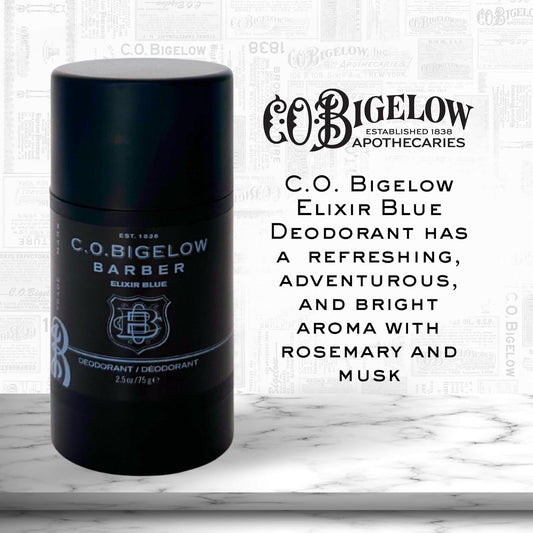 C.O. Bigelow Elixir White Aluminum Free Deodorant No. 1622, Gel Deodorant Stick, 2.5 Oz