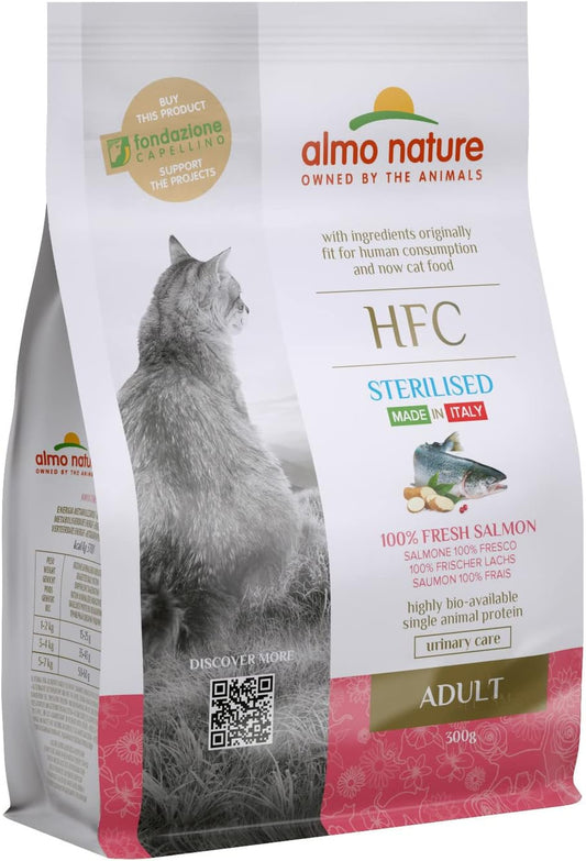 almo nature HFC Adult Sterilized Cod- Complete Dry Cat Food for Adult Neuteured Cats with 100% HFC Fresh Cod- 1,2 Kg Bag?70690