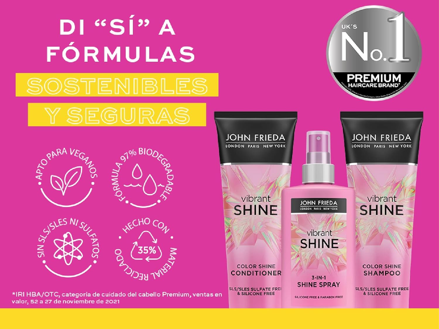 John Frieda Vibrant Shine Colour Shine Shampoo 250ml : Amazon.co.uk: Beauty