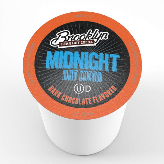 Brooklyn Beans Midnight Dark Chocolate Hot Cocoa Pods, Compatible With 2.0 K-Cup Brewers, 40 Count