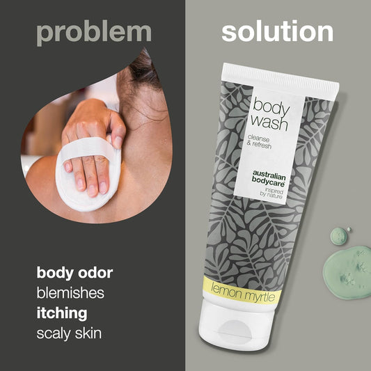 Australian Bodycare Body Wash 200 Ml | Tea Tree Oil + Lemon Myrtle | Shower Gel With Tea Tree Oil For Skin, Foot Wash - Daily Care Relieve Spots, Pimples, Athlete’S Foot, Ringworm, Fungus