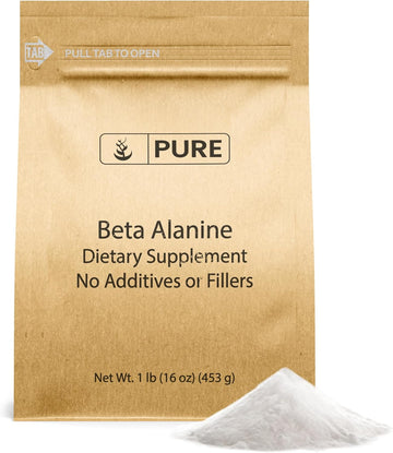 Pure Original Ingredients Beta Alanine Powder Non-Gmo, Non-Essential Amino Acid (1 Pound Bag)