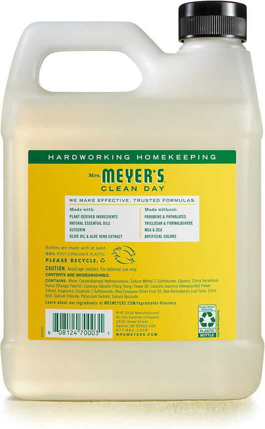 Mrs. Meyer'S Clean Day Liquid Hand Soap Refill, Honeysuckle, 33 Oz