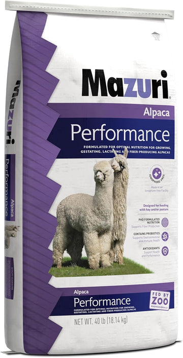 Mazuri | Alpaca Performance | 40 Pound (40 Lb.) Bag