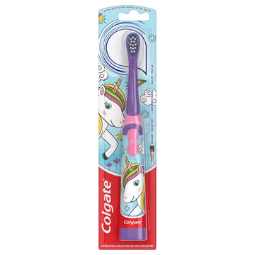 Colgate Kids Battery Powered Toothbrush, Unicorn, Extra Soft Toothbrush, Ages 3 And Up, 1 Pack