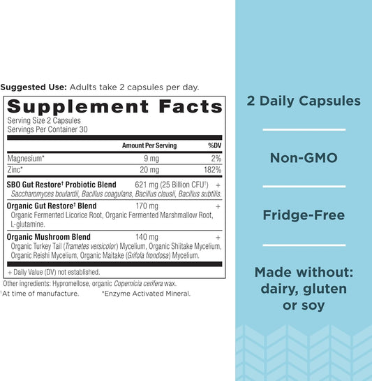 Ancient Nutrition Probiotics For Mental Clarity, Once Daily Probiotics 30Ct, Helps Promote Mental Clarity And Concentration, Supports Healthy Energy And More Restful Sleep, 25 Billion Cfus