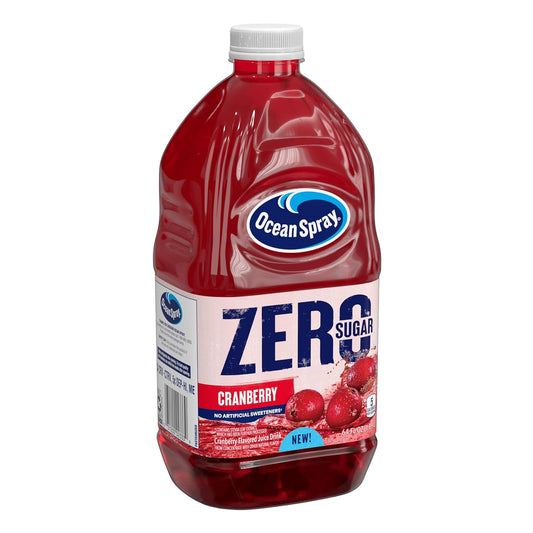 Ocean Spray® ZERO Sugar Cranberry Juice Drink, Cranberry Juice Drink Sweetened with Stevia, 64 Fl Oz Bottle