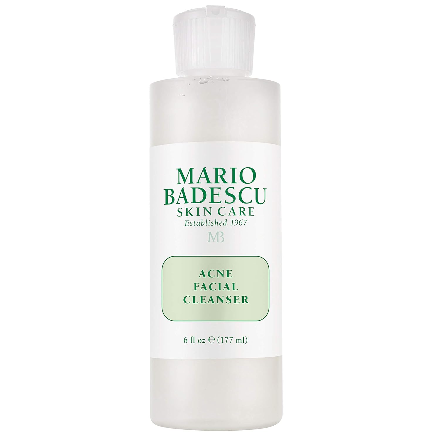 Mario Badescu Acne Facial Cleanser For Combination & Oily Skin, Oil-Free Face Wash With Salicylic Acid & Aloe Vera, Deep Pore Clean, 6 Fl Oz (Pack Of 1)