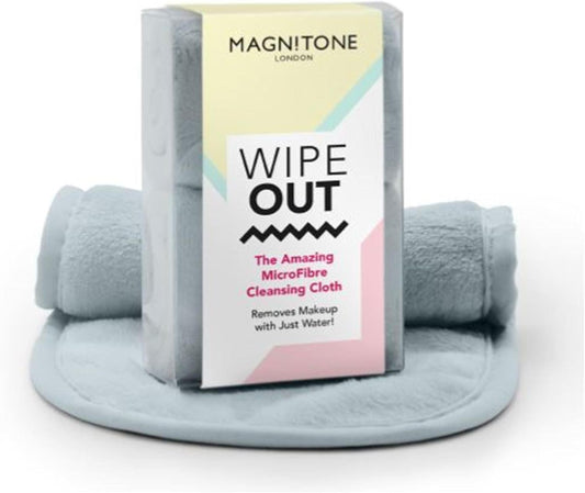 Magnitone Wipe Out Micro Fibre Cleansing Cloth, Grey, Pack Of 2