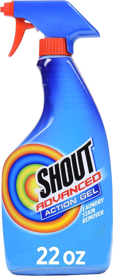 Shout Advanced Laundry Stain Remover Gel, Breaks Down 100+ Types of Tough Stains - 22oz Spray