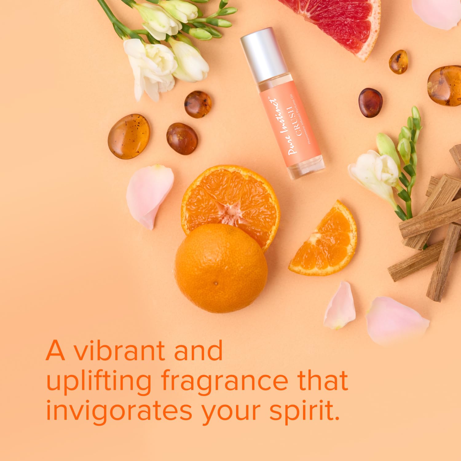 Pure Instinct Crush The Original Pheromone Infused Essential Oil Perfume Cologne - For Her Women - Tsa Ready (Roll On Bottle 0.34 Fl. Oz./10.2Ml) : Beauty & Personal Care