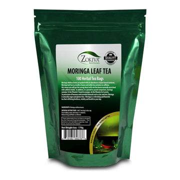 Moringa Tea Organic 100 Bags 100% Pure, All-Natural, Antioxidant-Rich Energy Booster