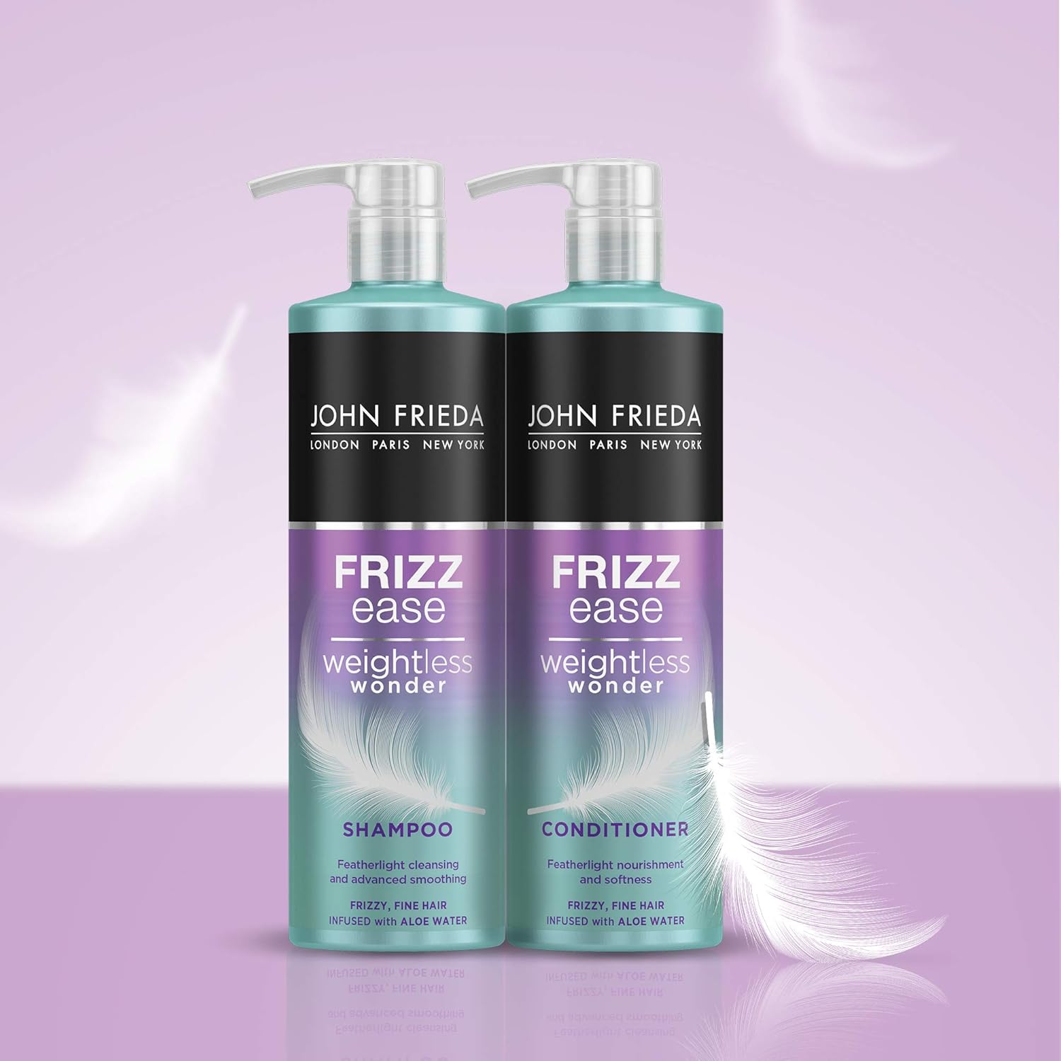 John Frieda Weightless Wonder Conditioner for Frizzy, Fine Hair with Aloe Water 500ml, Nourishing Conditioner for Fine, Frizzy, Dry Hair : Amazon.co.uk: Beauty