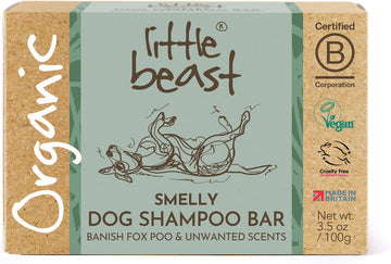 Little Beast Smelly Dog Shampoo Bar | Odour Control With Charcoal & Zinc Oxide | Vegan, Cruelty-Free, No Sls Or Parabens | Fresh-Smelling Pet Shampoo Bar | 100G