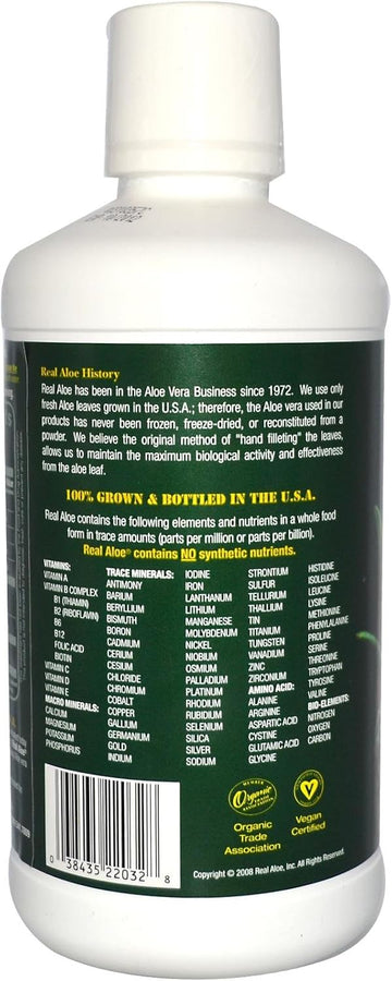 Real Aloe Inc., Aloe Vera Juice,Super 32 Oz Ea 1