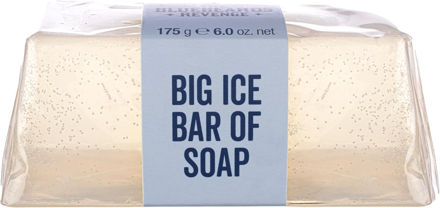 The Bluebeards Revenge, Classic Ice Hand And Body Soap Bar For Men, Vegan Friendly And Low Waste Soap Bar, 175G