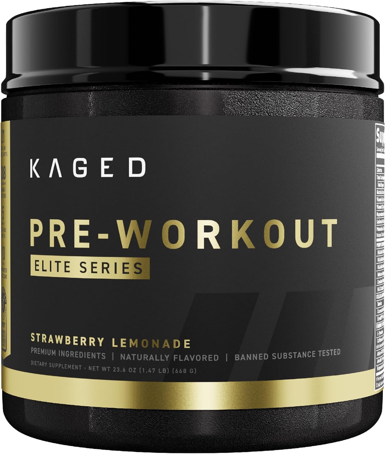 Kaged Pre Workout, Pre-Workout Elite Powder For Men And Women (20 Servings (Pack Of 1), Strawberry Lemonade (Elite))